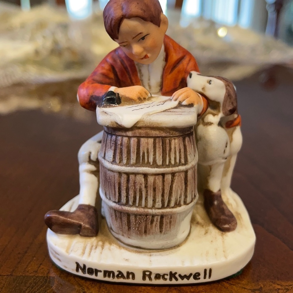 NORMAN ROCKWELL PEN PALS VINTAGE FIGURINE NR-206 collectible